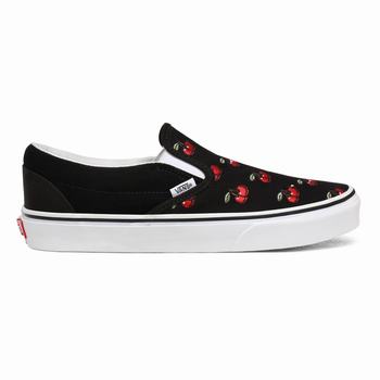 Férfi Vans Cherries Classic Slip-on Cipő VA6921807 Fekete